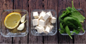 Zielony Dip z Tofu i Szpinaku